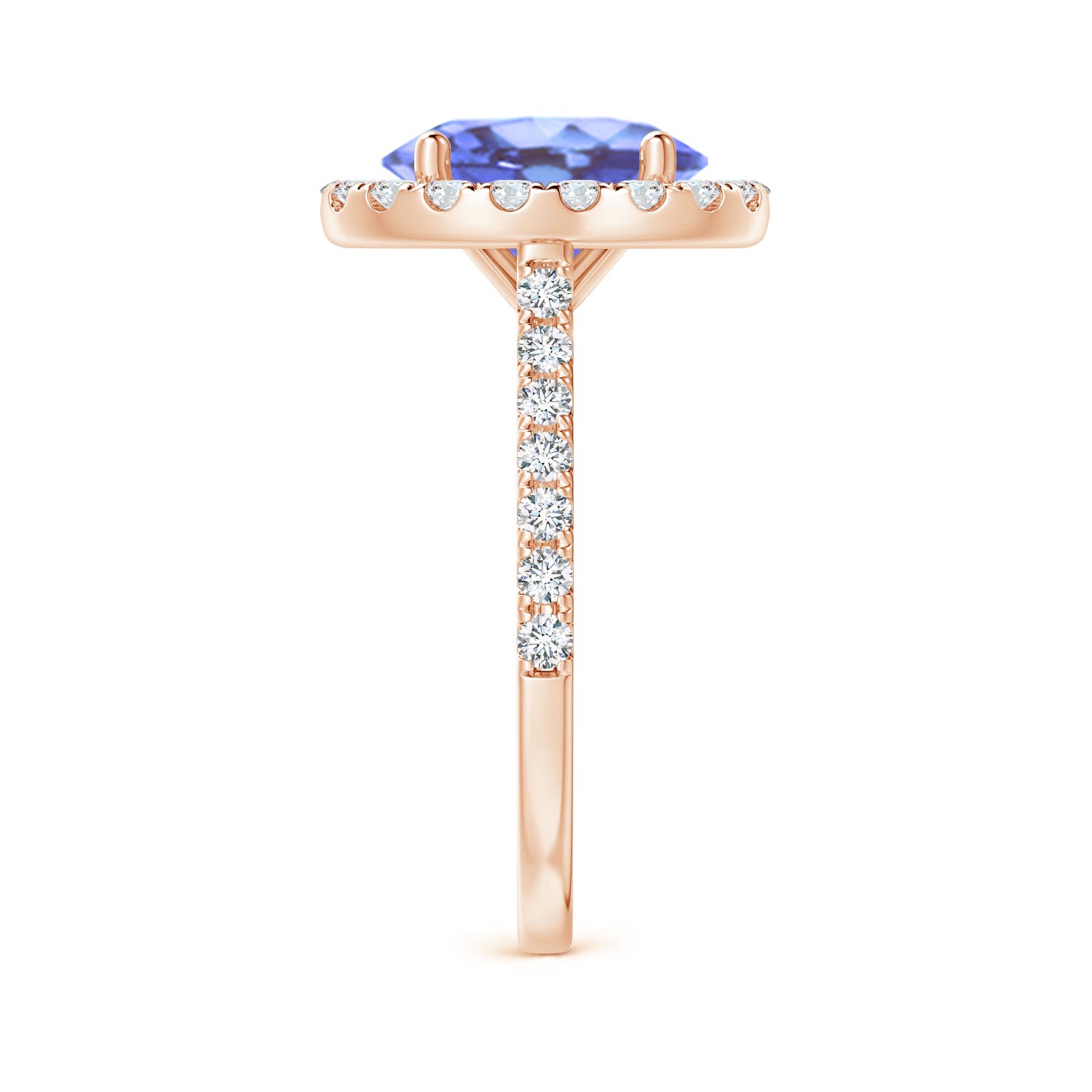 A - Tanzanite / 3.57 CT / 14 KT Rose Gold