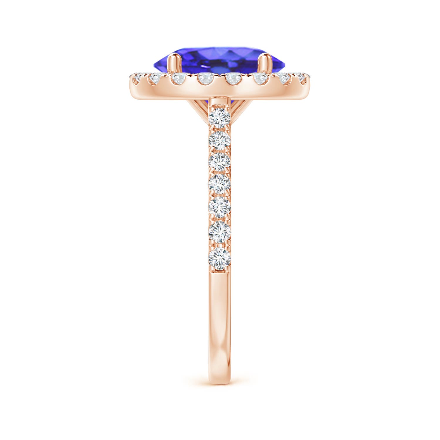 AA - Tanzanite / 3.57 CT / 14 KT Rose Gold