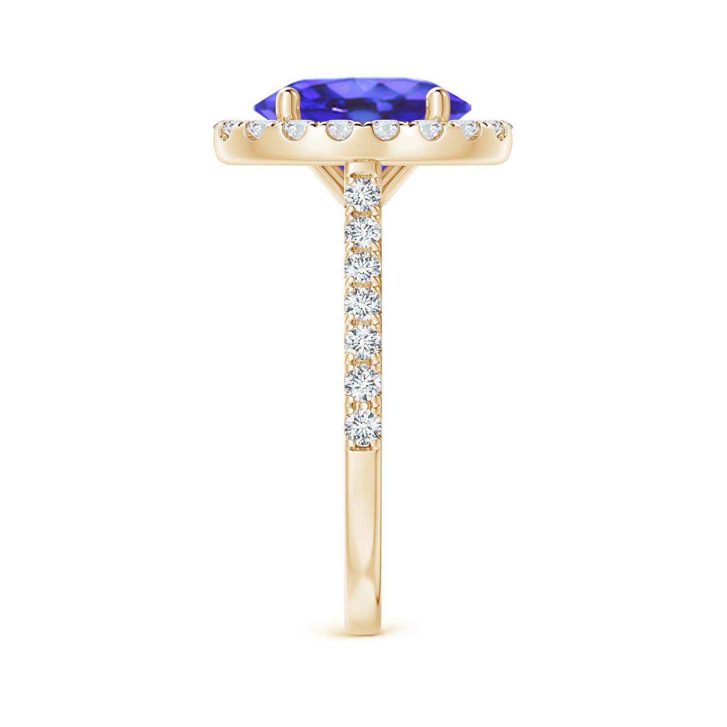 AA - Tanzanite / 3.57 CT / 14 KT Yellow Gold