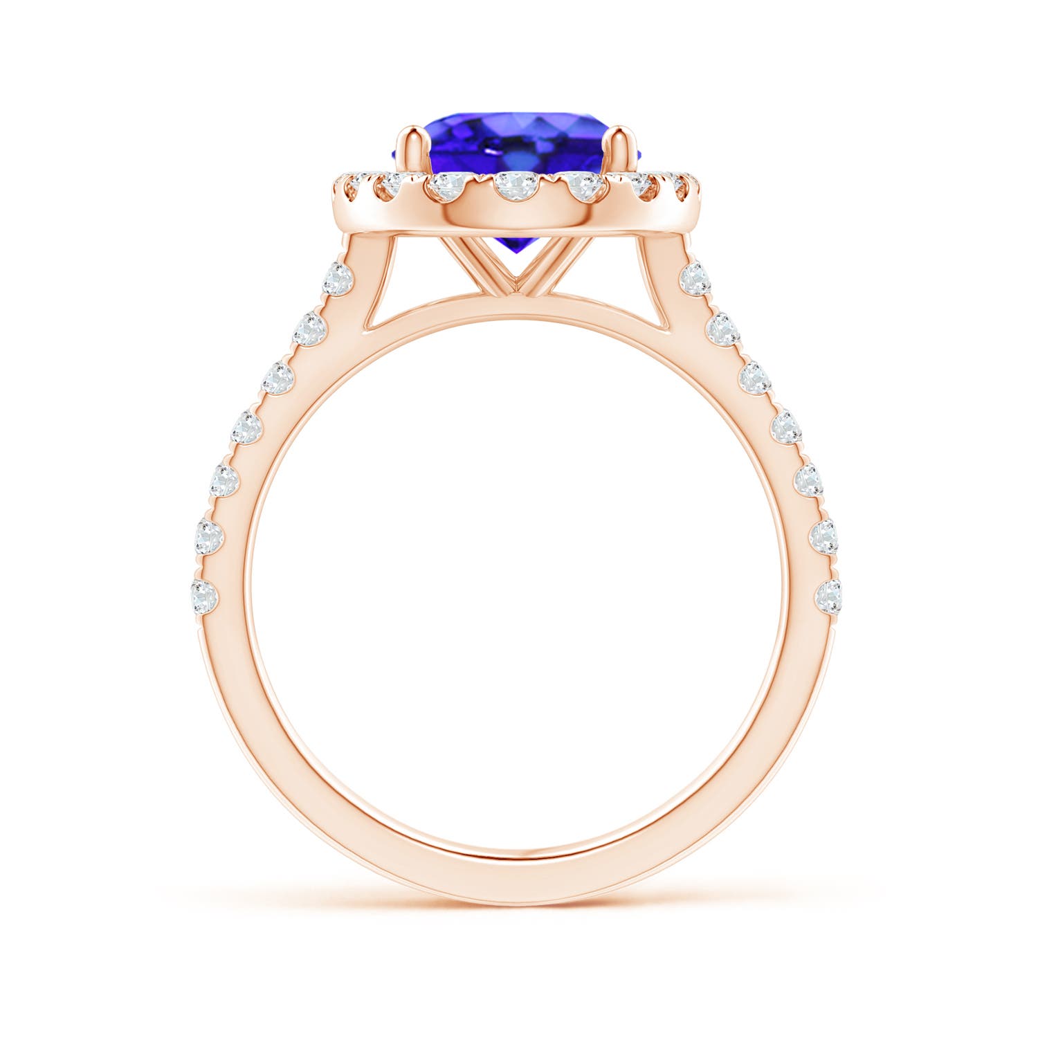 AAA - Tanzanite / 3.57 CT / 14 KT Rose Gold