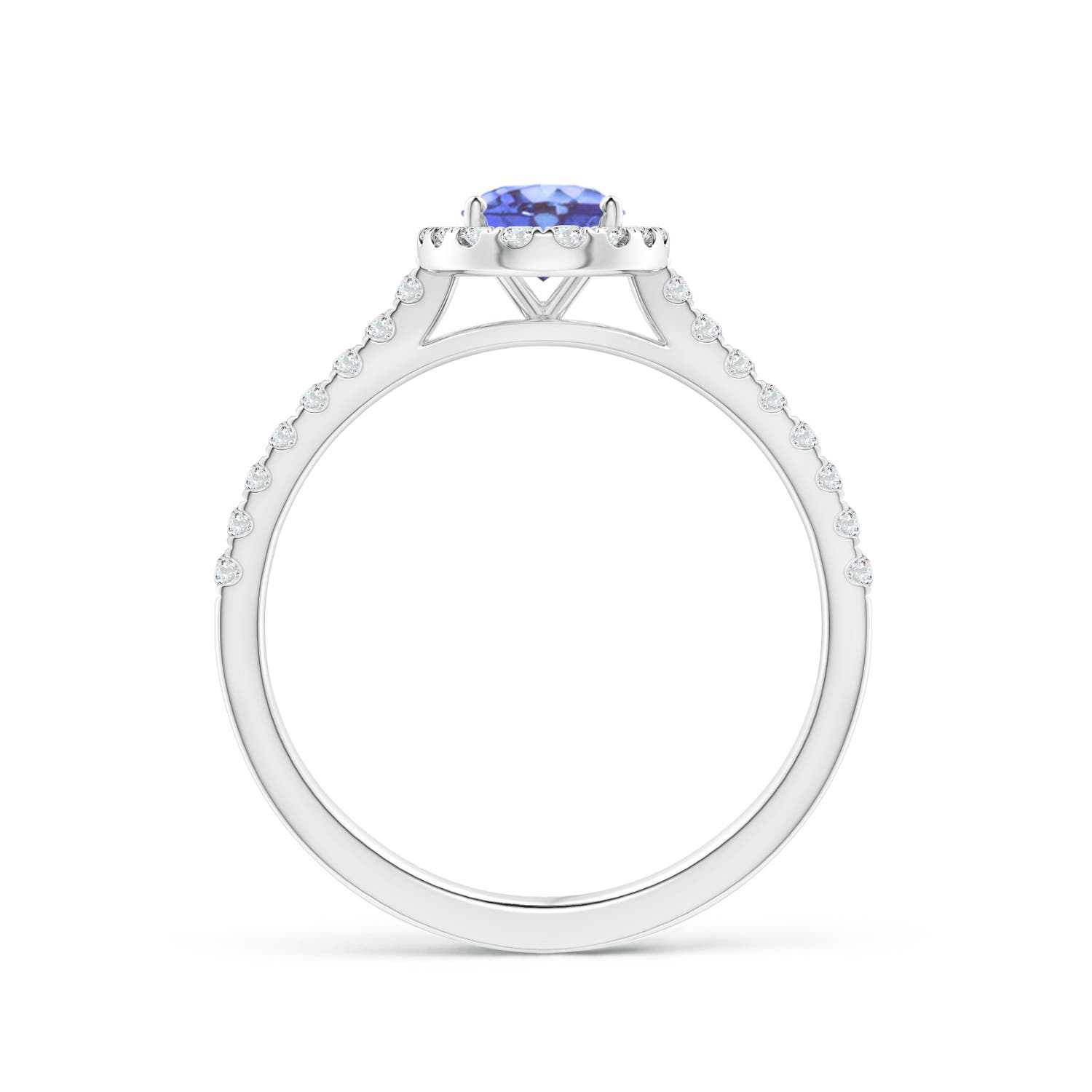 A - Tanzanite / 1.06 CT / 14 KT White Gold