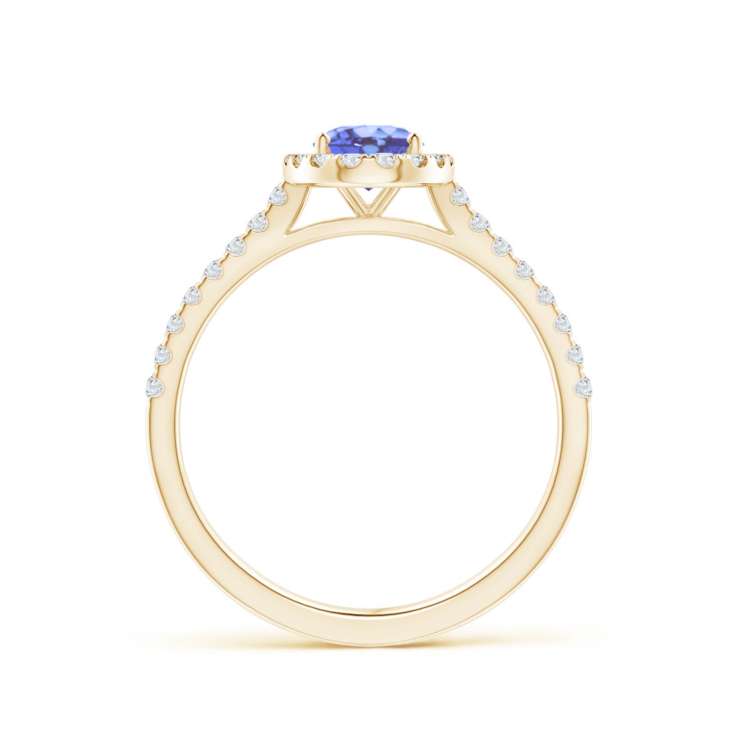 A - Tanzanite / 1.06 CT / 14 KT Yellow Gold