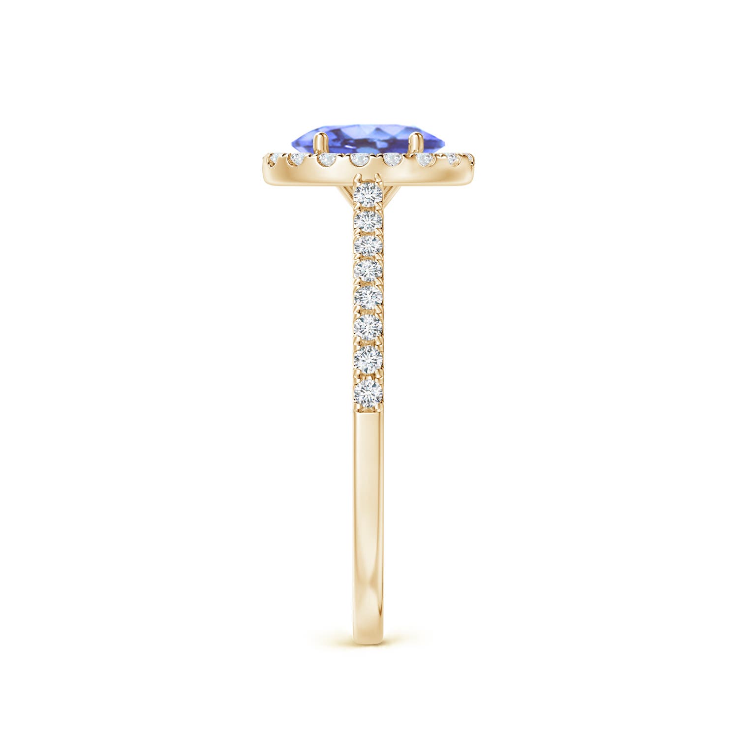 A - Tanzanite / 1.06 CT / 14 KT Yellow Gold