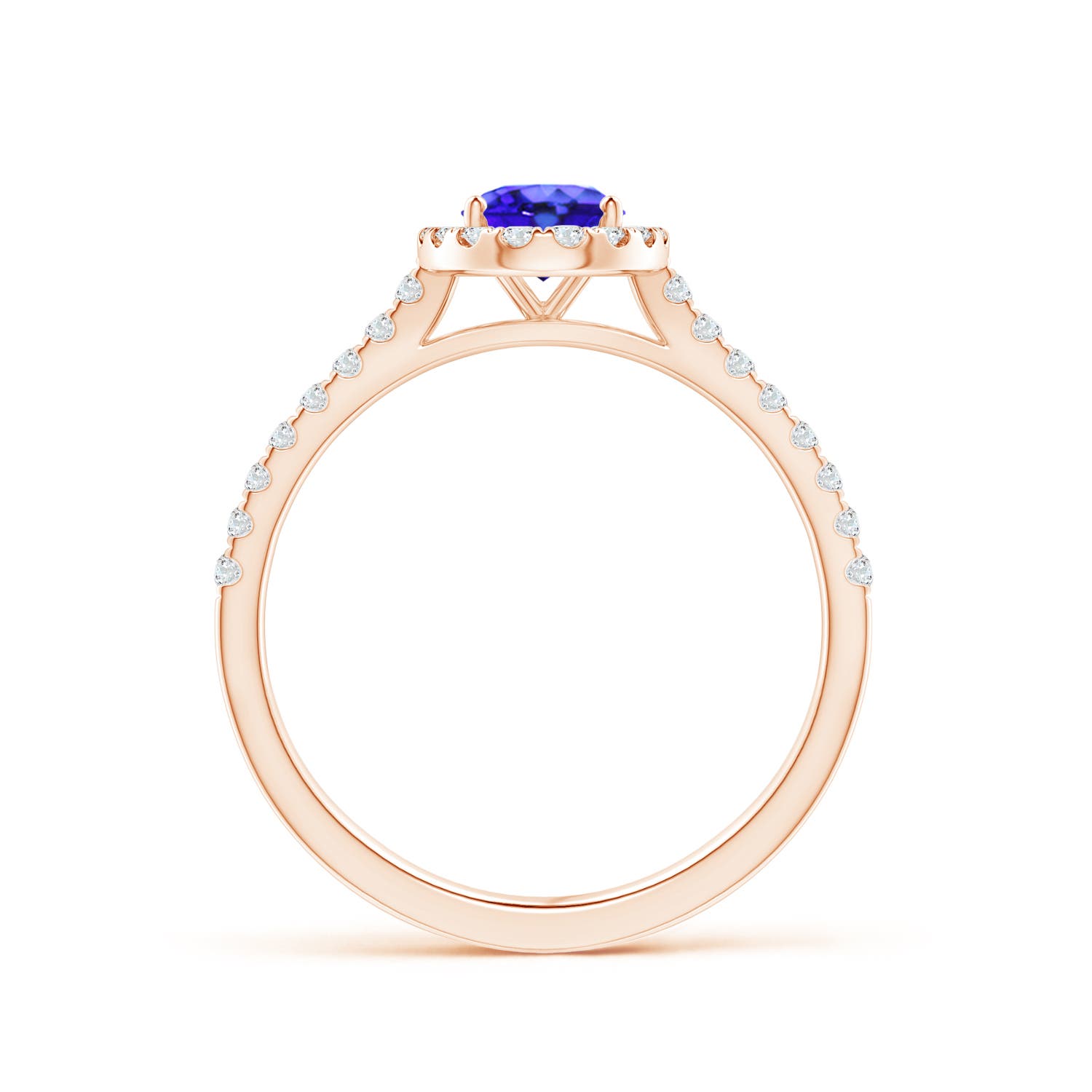 AAA - Tanzanite / 1.06 CT / 14 KT Rose Gold