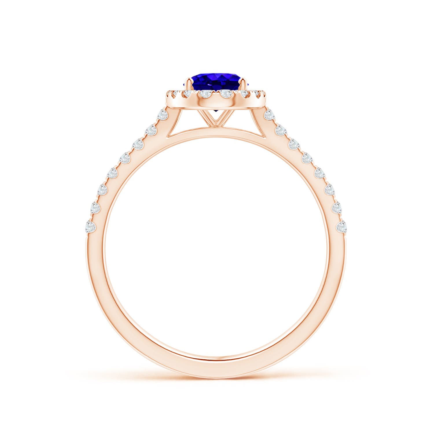 AAAA - Tanzanite / 1.06 CT / 14 KT Rose Gold