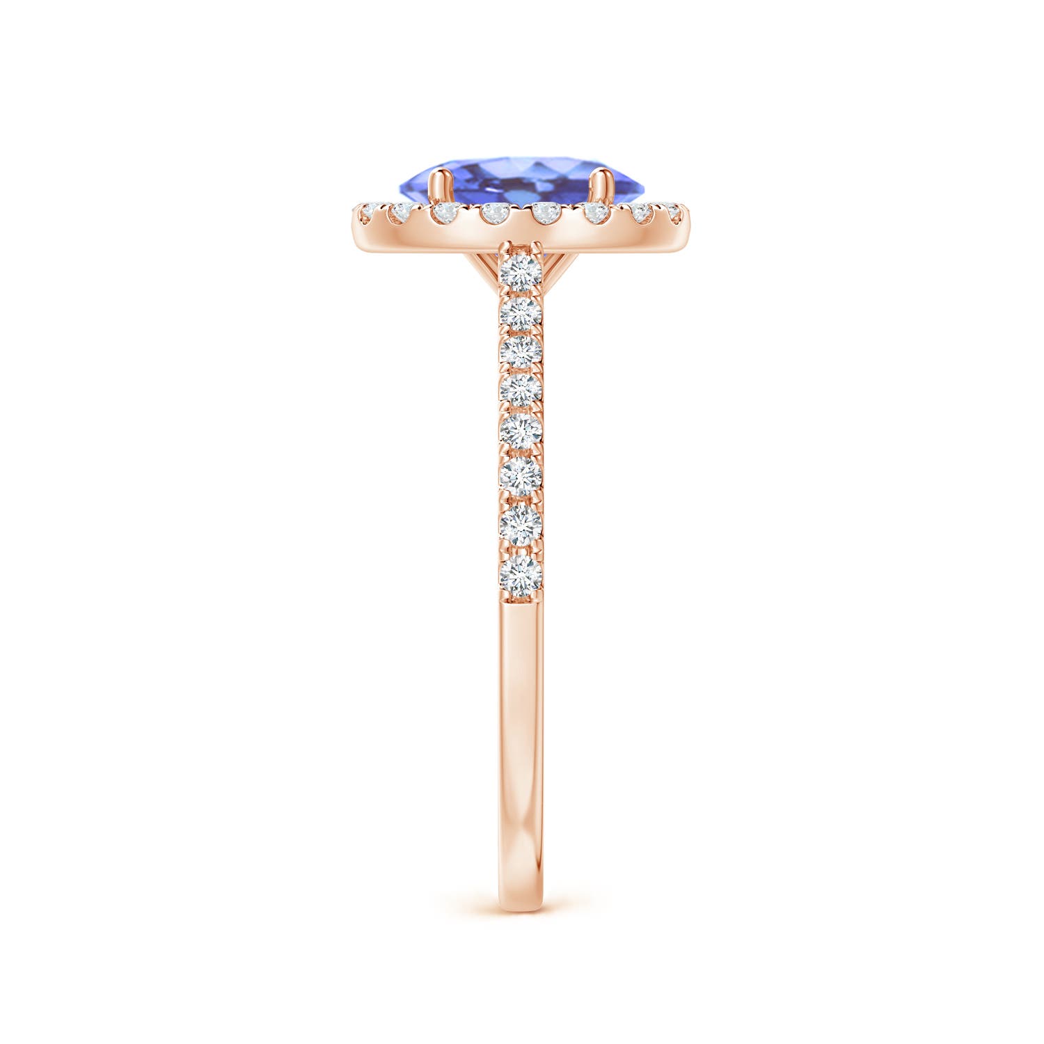 A - Tanzanite / 1.59 CT / 14 KT Rose Gold