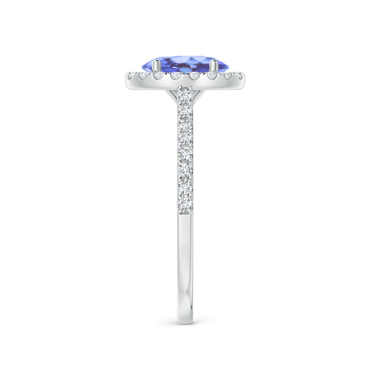 A - Tanzanite / 1.59 CT / 14 KT White Gold