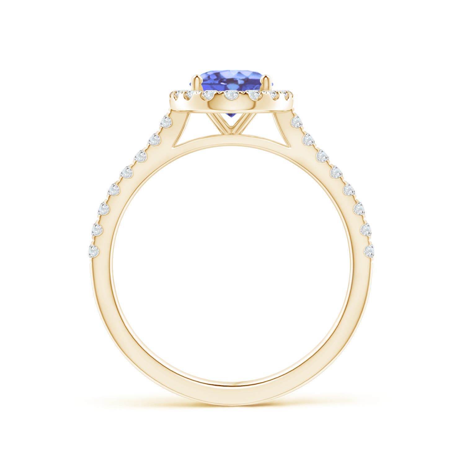 A - Tanzanite / 1.59 CT / 14 KT Yellow Gold