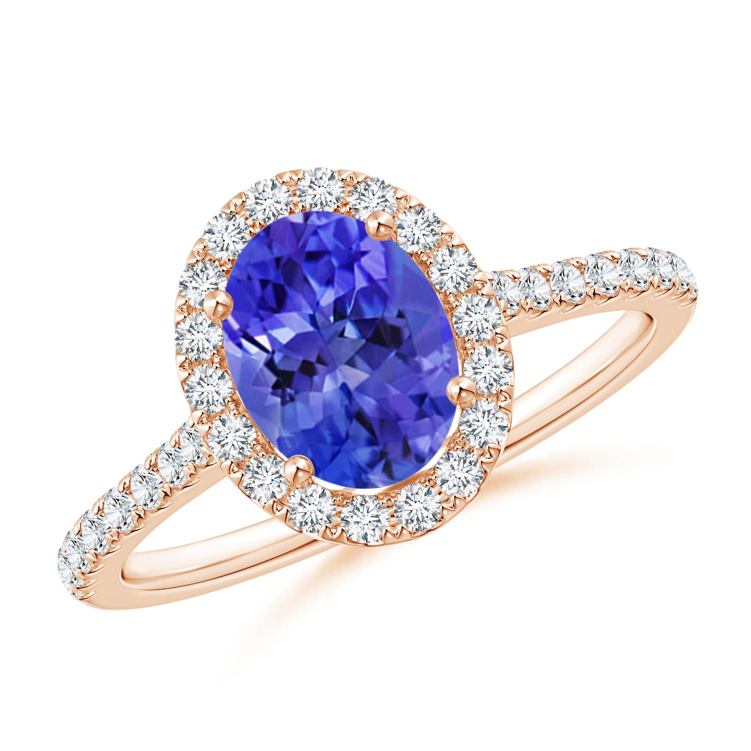 AAA - Tanzanite / 1.59 CT / 14 KT Rose Gold