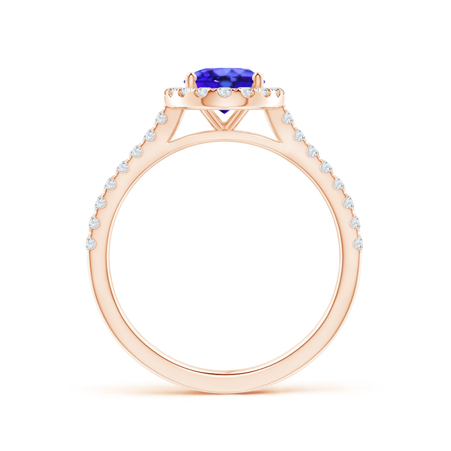 AAA - Tanzanite / 1.59 CT / 14 KT Rose Gold