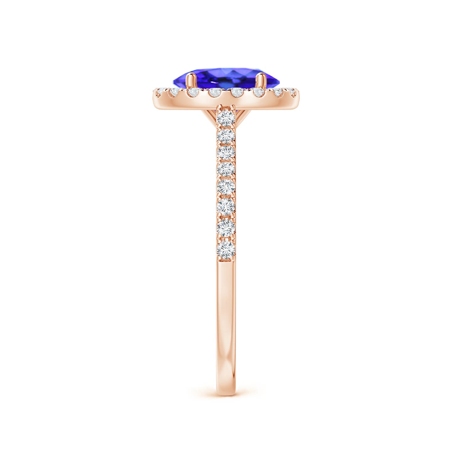 AAA - Tanzanite / 1.59 CT / 14 KT Rose Gold