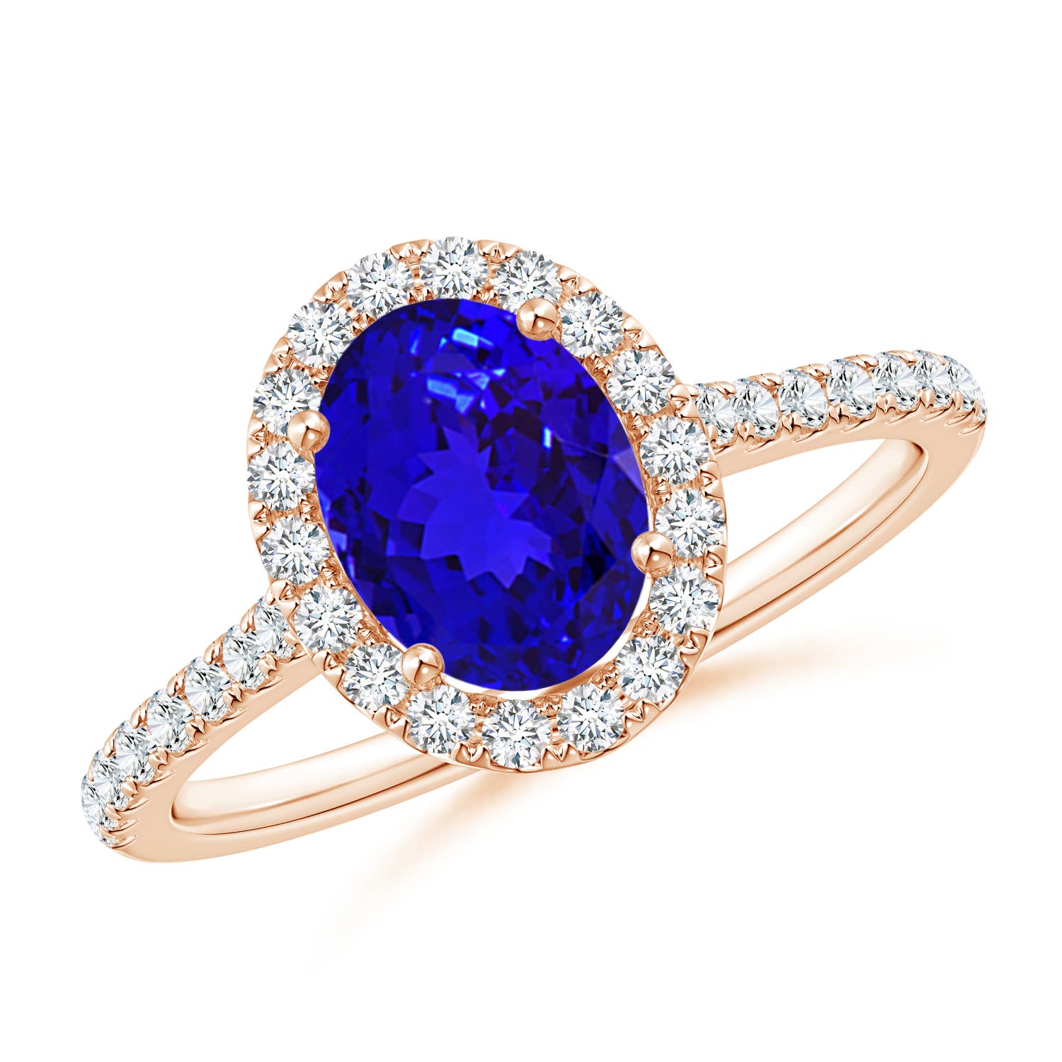 AAAA - Tanzanite / 1.59 CT / 14 KT Rose Gold