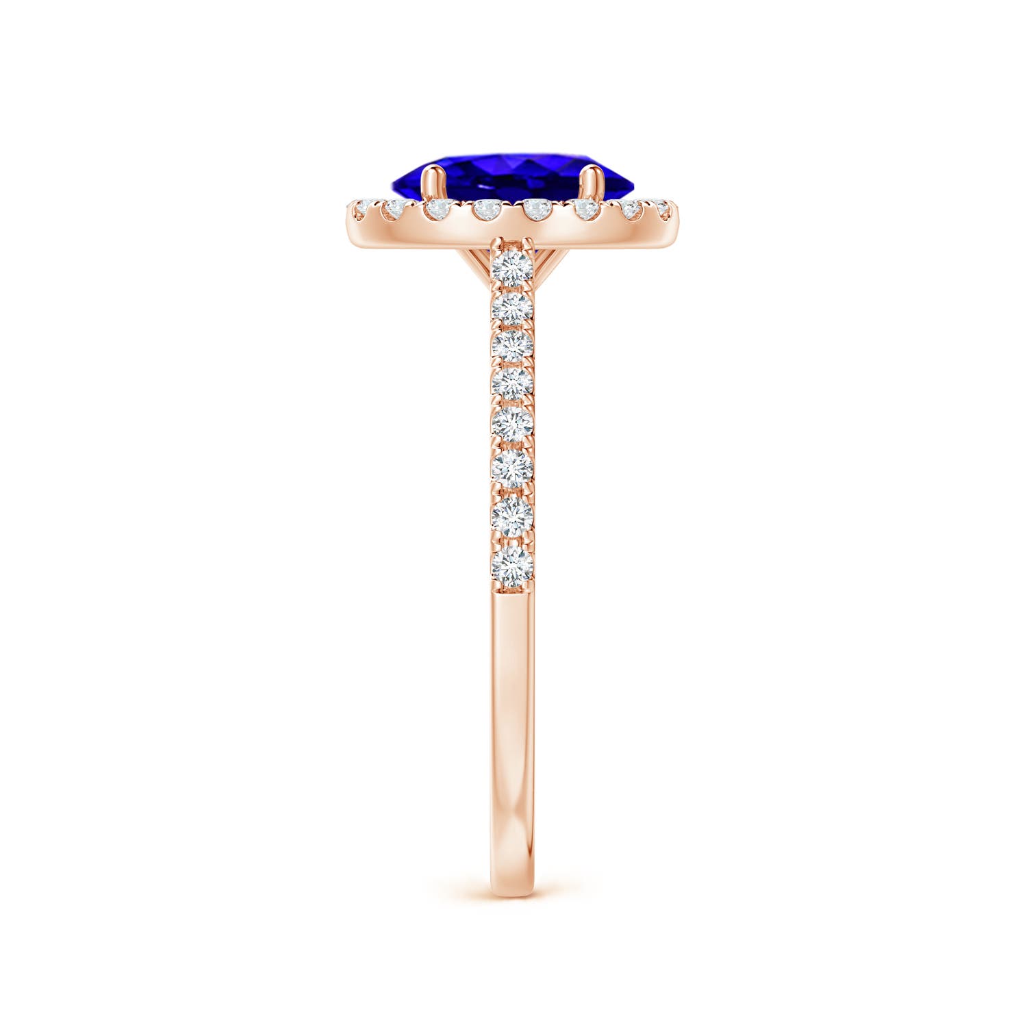 AAAA - Tanzanite / 1.59 CT / 14 KT Rose Gold