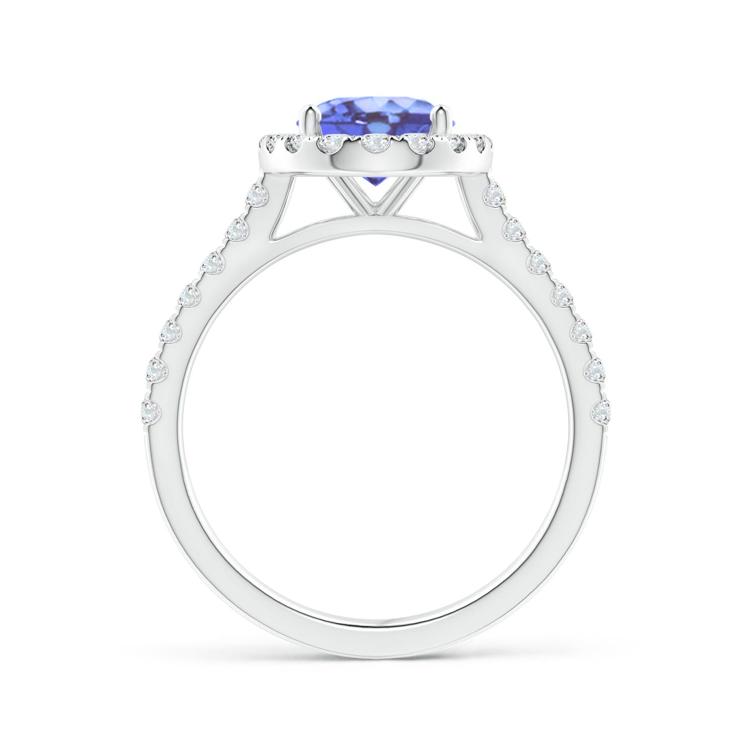 A - Tanzanite / 2.35 CT / 14 KT White Gold