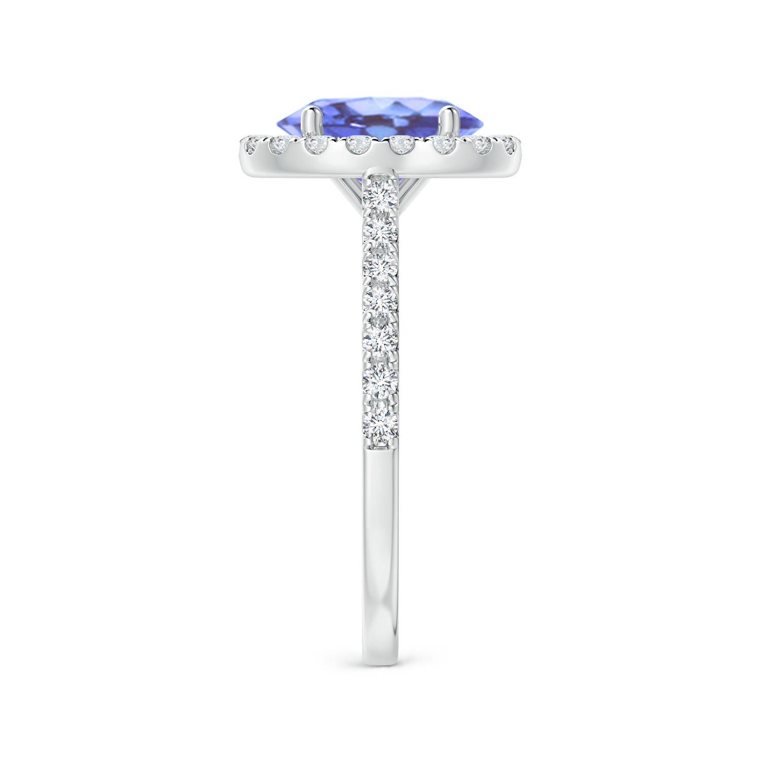 A - Tanzanite / 2.35 CT / 14 KT White Gold