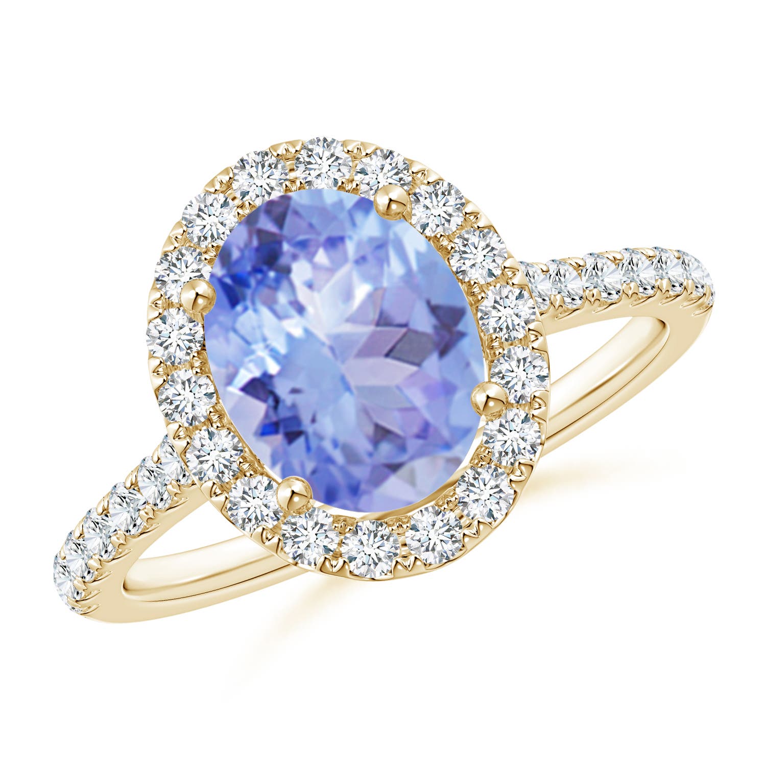 A - Tanzanite / 2.35 CT / 14 KT Yellow Gold