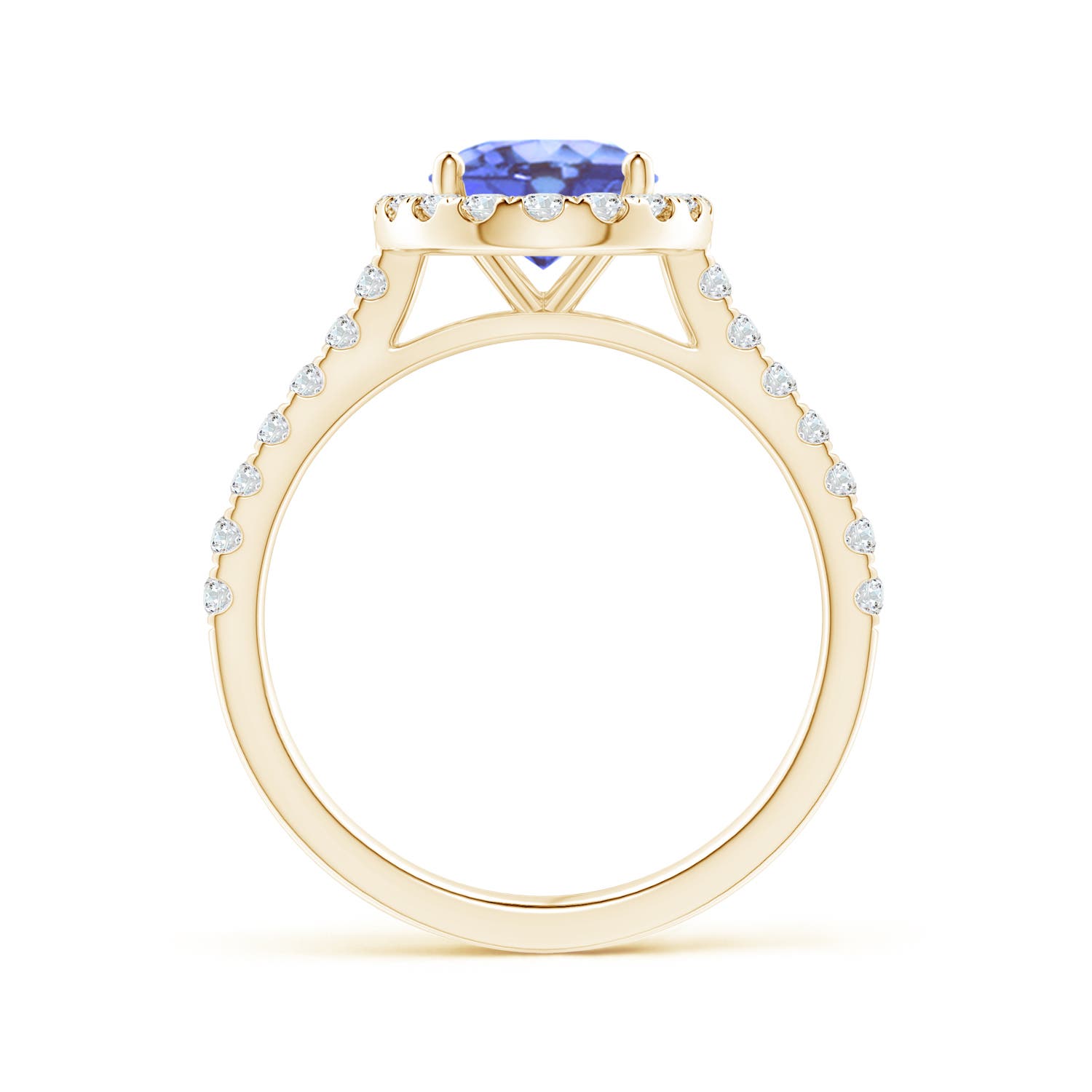 A - Tanzanite / 2.35 CT / 14 KT Yellow Gold