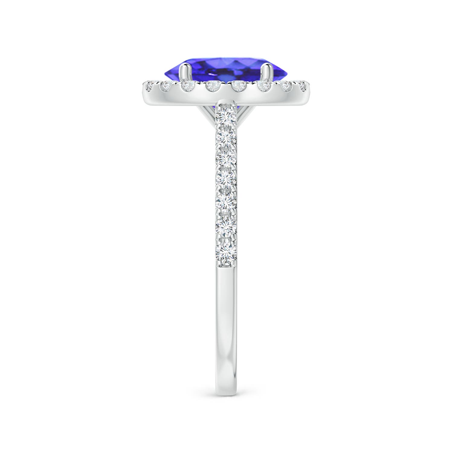 AA - Tanzanite / 2.35 CT / 14 KT White Gold