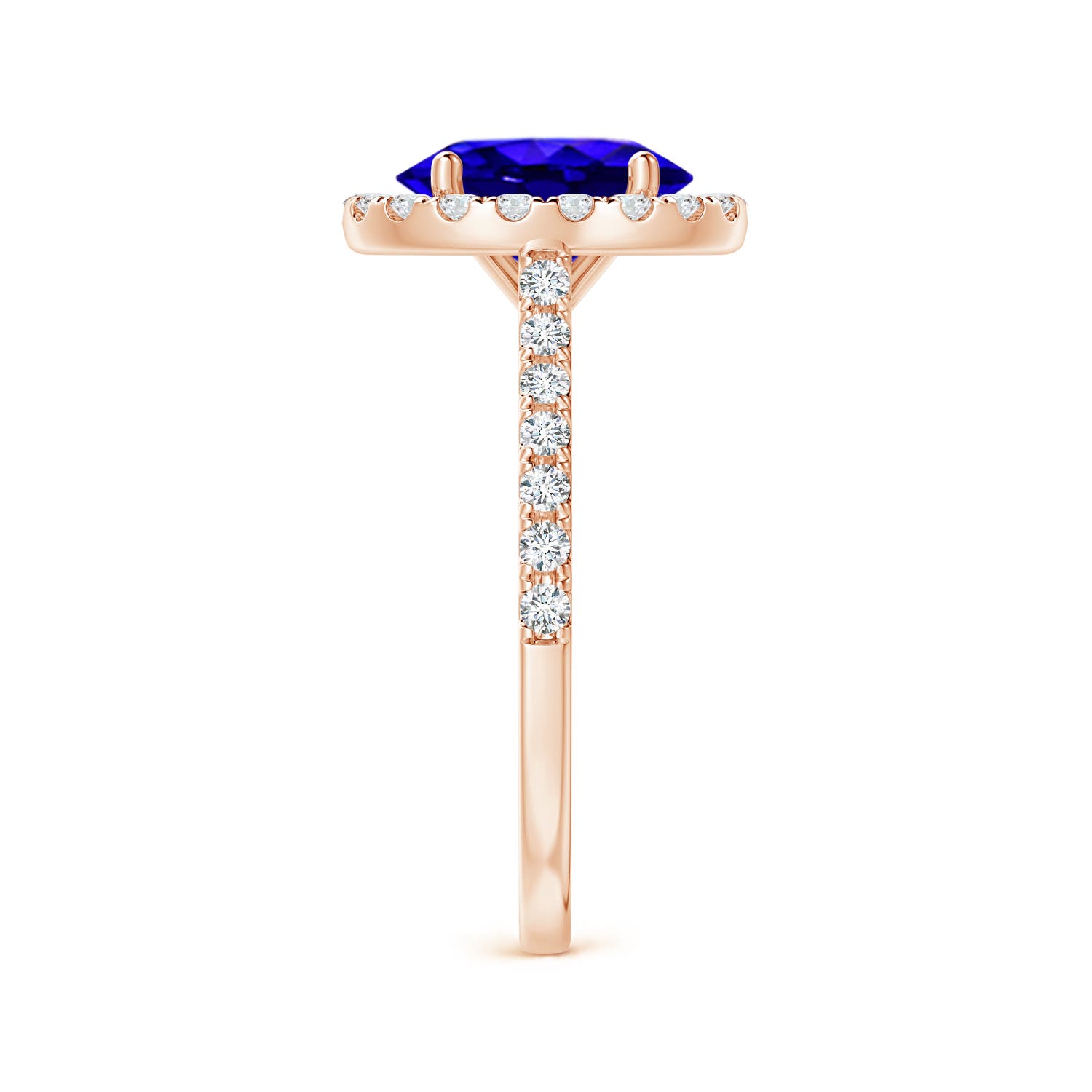 AAAA - Tanzanite / 2.35 CT / 14 KT Rose Gold