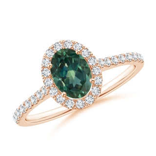 Oval AA Teal Montana Sapphire