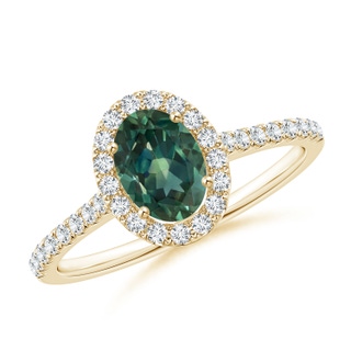 Oval AA Teal Montana Sapphire