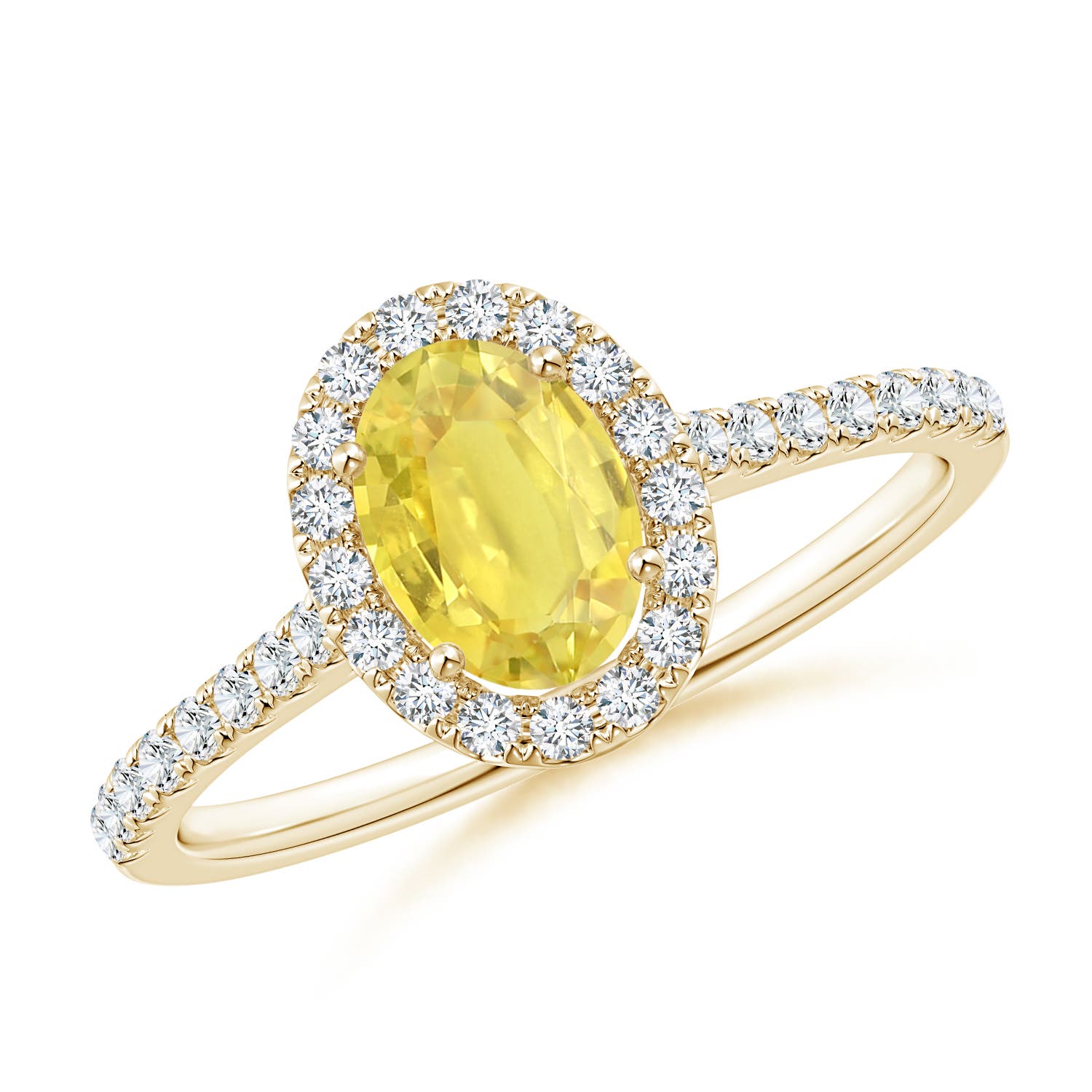 A - Yellow Sapphire / 1.26 CT / 14 KT Yellow Gold