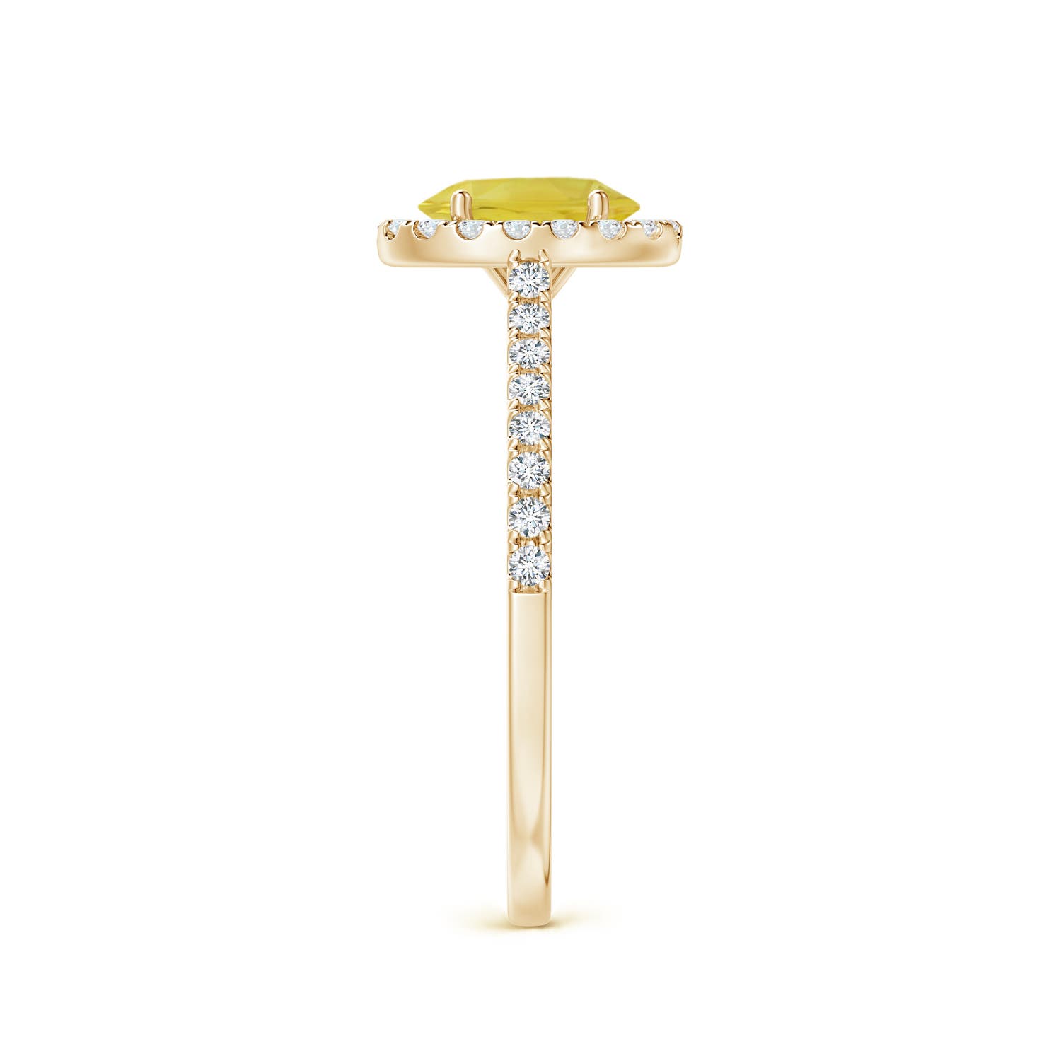 A - Yellow Sapphire / 1.26 CT / 14 KT Yellow Gold