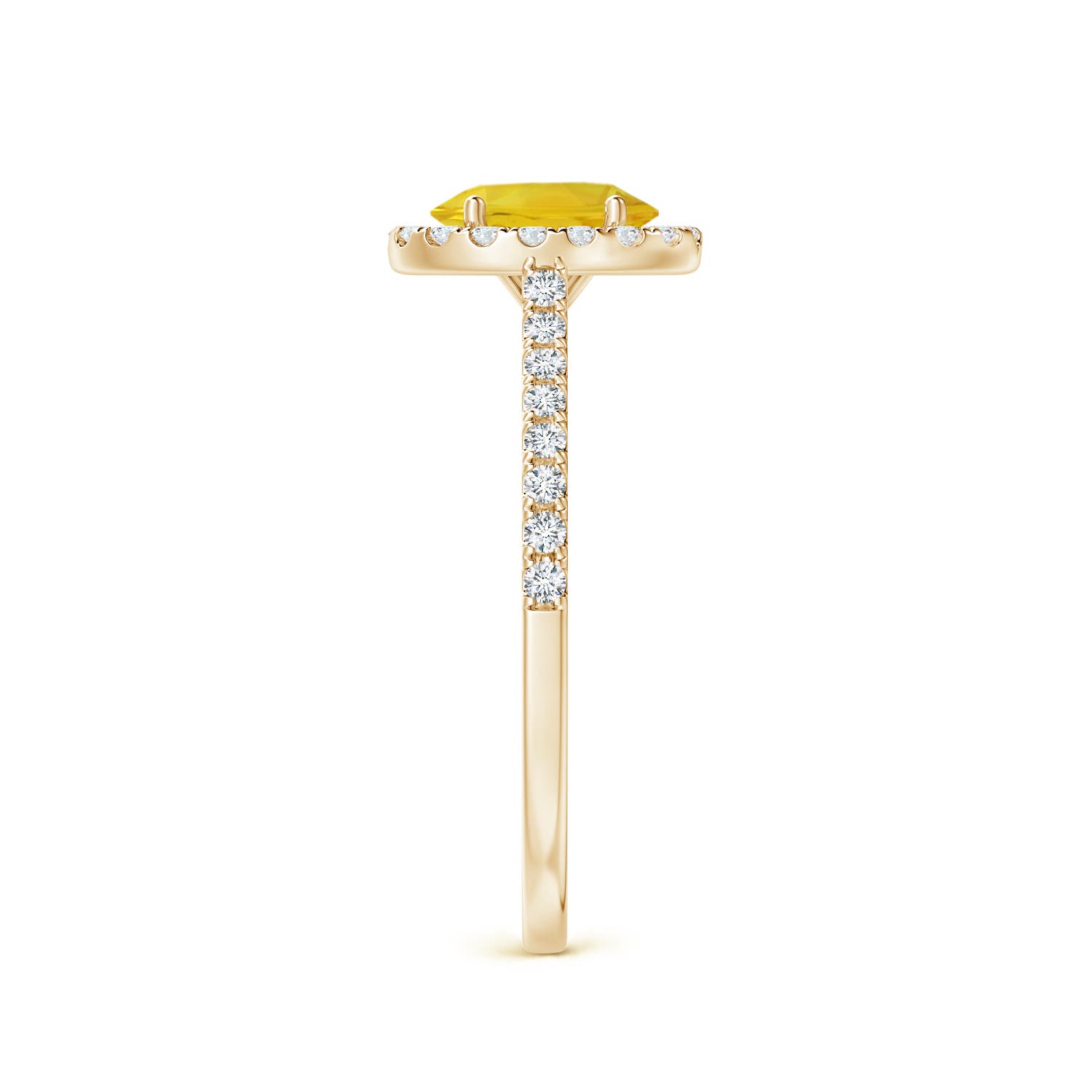 AAA - Yellow Sapphire / 1.26 CT / 14 KT Yellow Gold