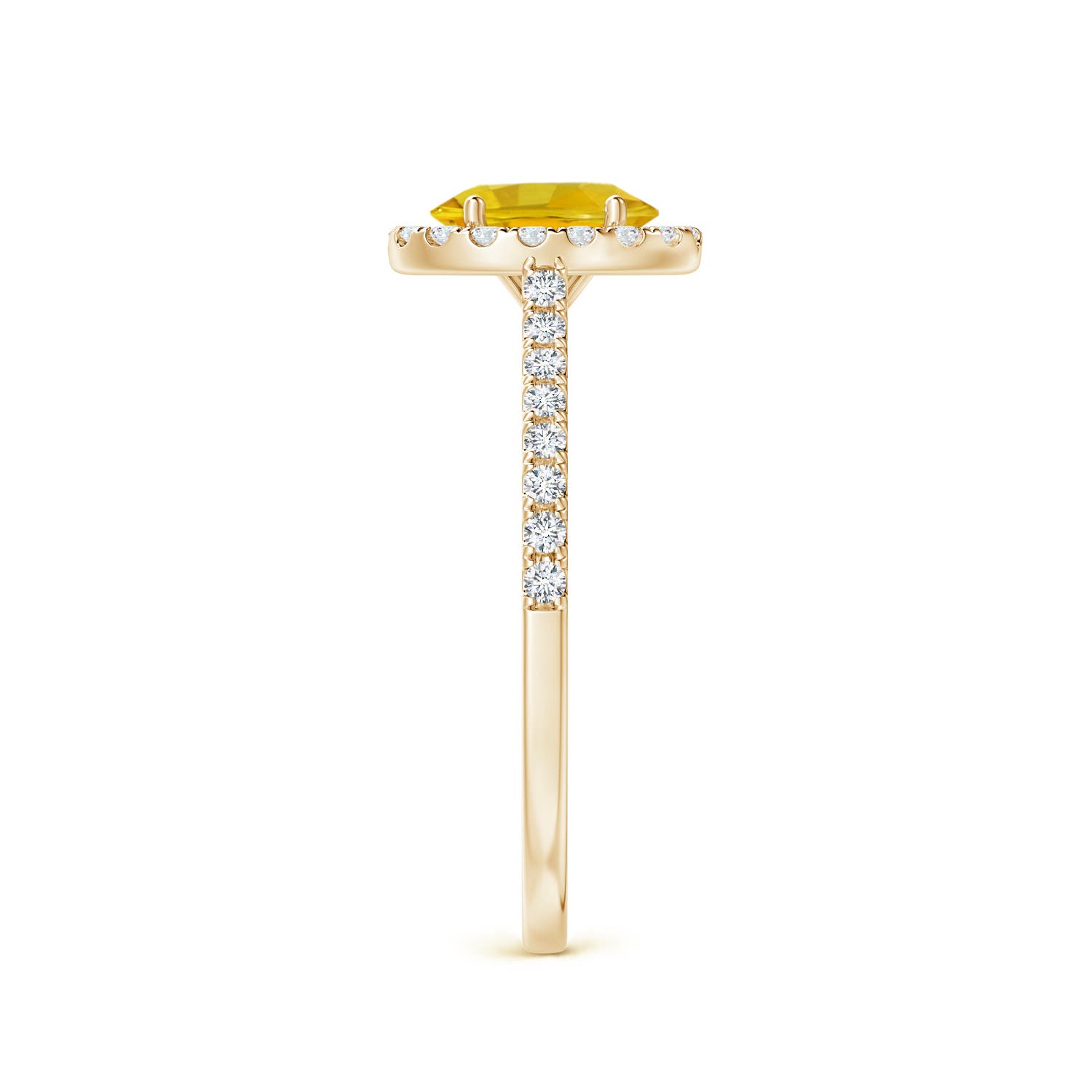 AAAA - Yellow Sapphire / 1.26 CT / 14 KT Yellow Gold