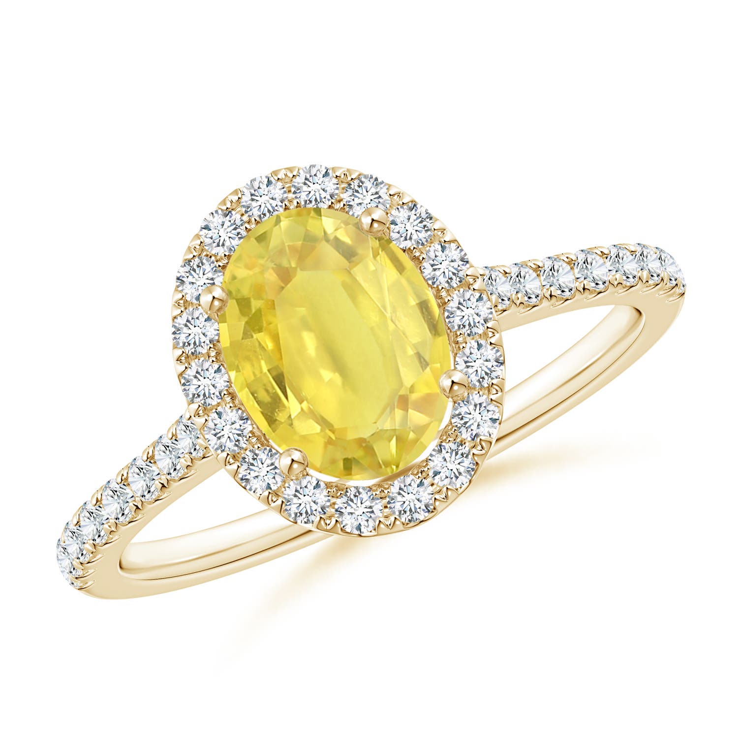 A - Yellow Sapphire / 1.84 CT / 14 KT Yellow Gold