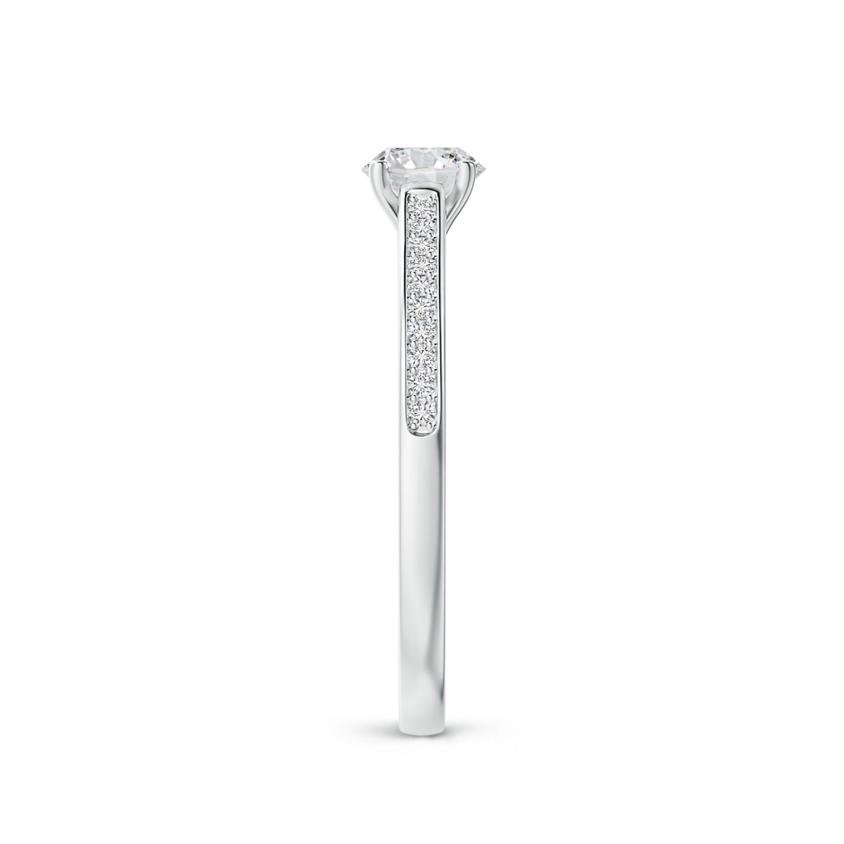 4.8mm HSI2 Prong-Set Solitaire Round Diamond Cathedral Ring in White Gold side 299
