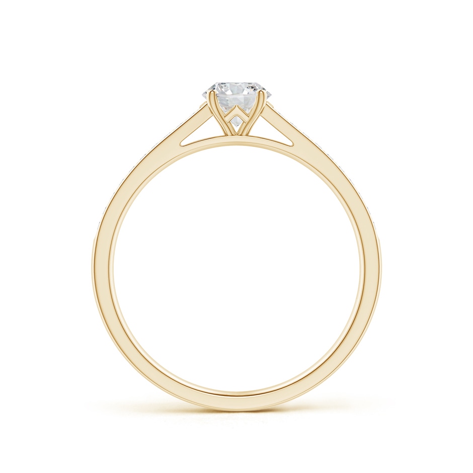 4.8mm HSI2 Prong-Set Solitaire Round Diamond Cathedral Ring in Yellow Gold side 199