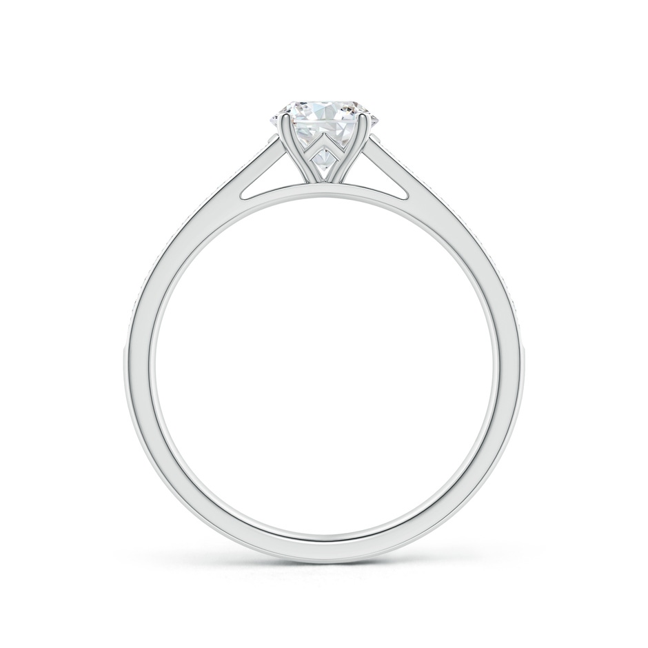 5.5mm GVS2 Prong-Set Solitaire Round Diamond Cathedral Ring in P950 Platinum side 199