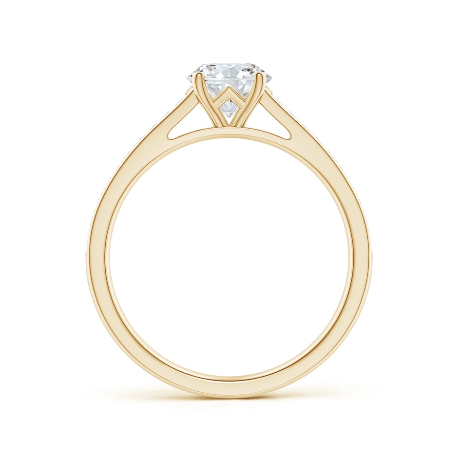 6.1mm GVS2 Prong-Set Solitaire Round Diamond Cathedral Ring in Yellow Gold side 199