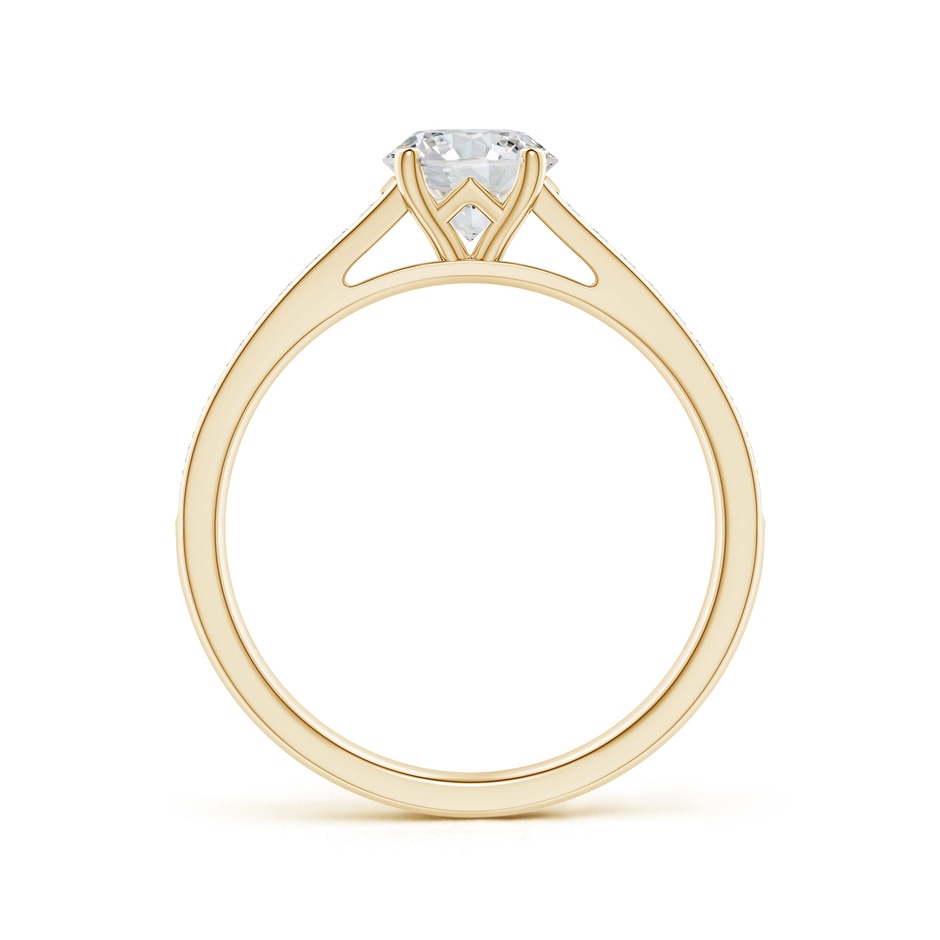 6.1mm HSI2 Prong-Set Solitaire Round Diamond Cathedral Ring in Yellow Gold side 199