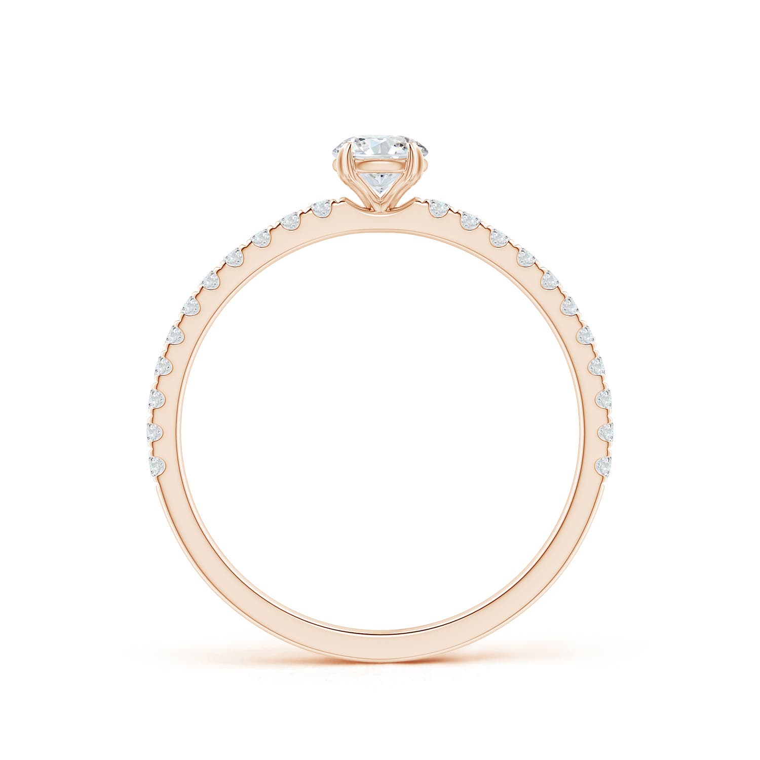 G, VS2 / 0.47 CT / 14 KT Rose Gold