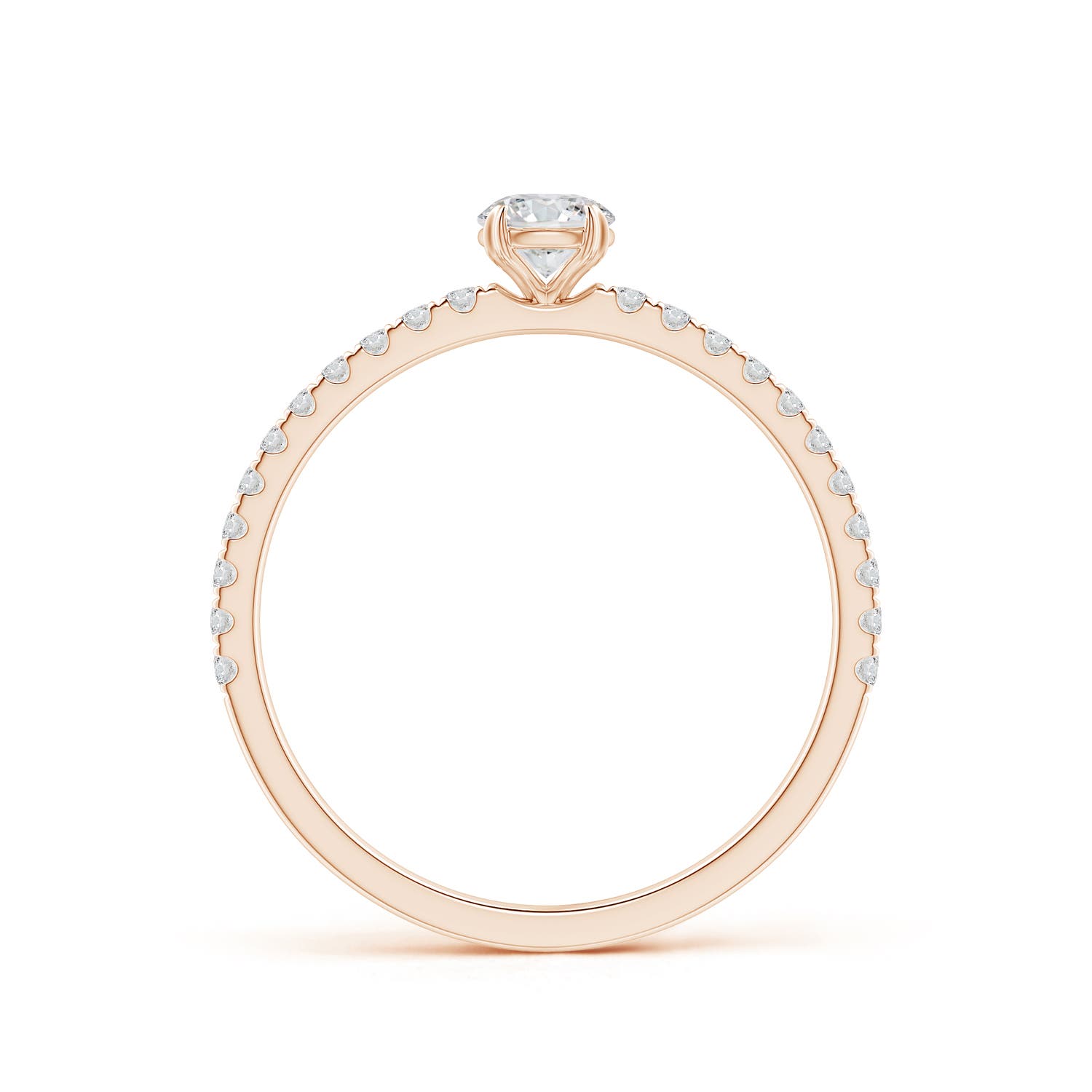 H, SI2 / 0.47 CT / 14 KT Rose Gold