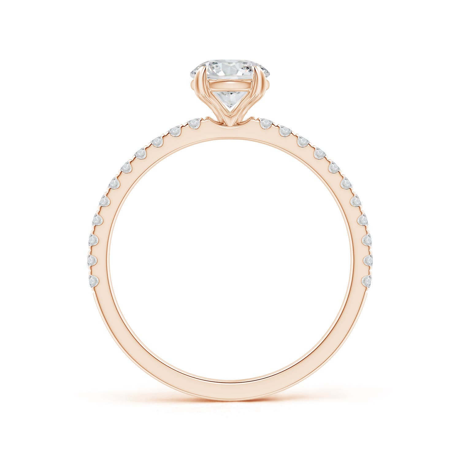 H, SI2 / 0.85 CT / 14 KT Rose Gold