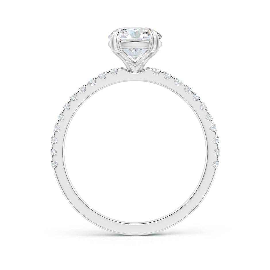 6.5mm GVS2 Classic Round Diamond Solitaire Ring with Accents in P950 Platinum side-1