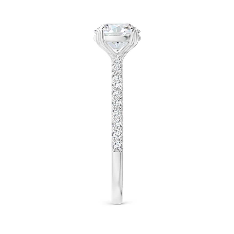6.5mm GVS2 Classic Round Diamond Solitaire Ring with Accents in P950 Platinum side-2