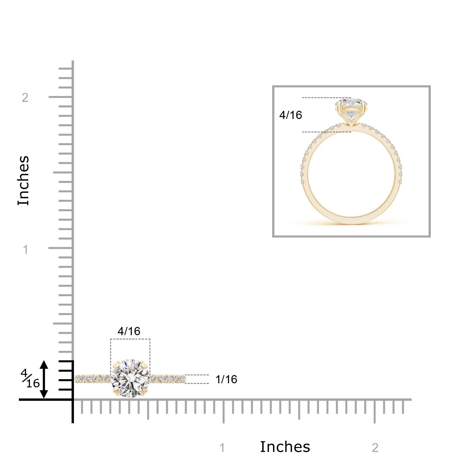 I-J, I1-I2 / 1.25 CT / 14 KT Yellow Gold