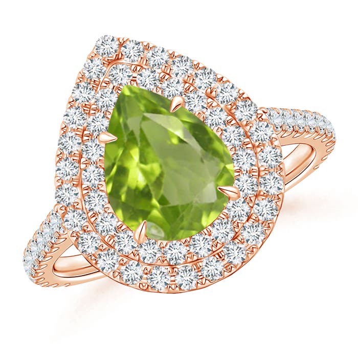 AA - Peridot / 2.43 CT / 14 KT Rose Gold