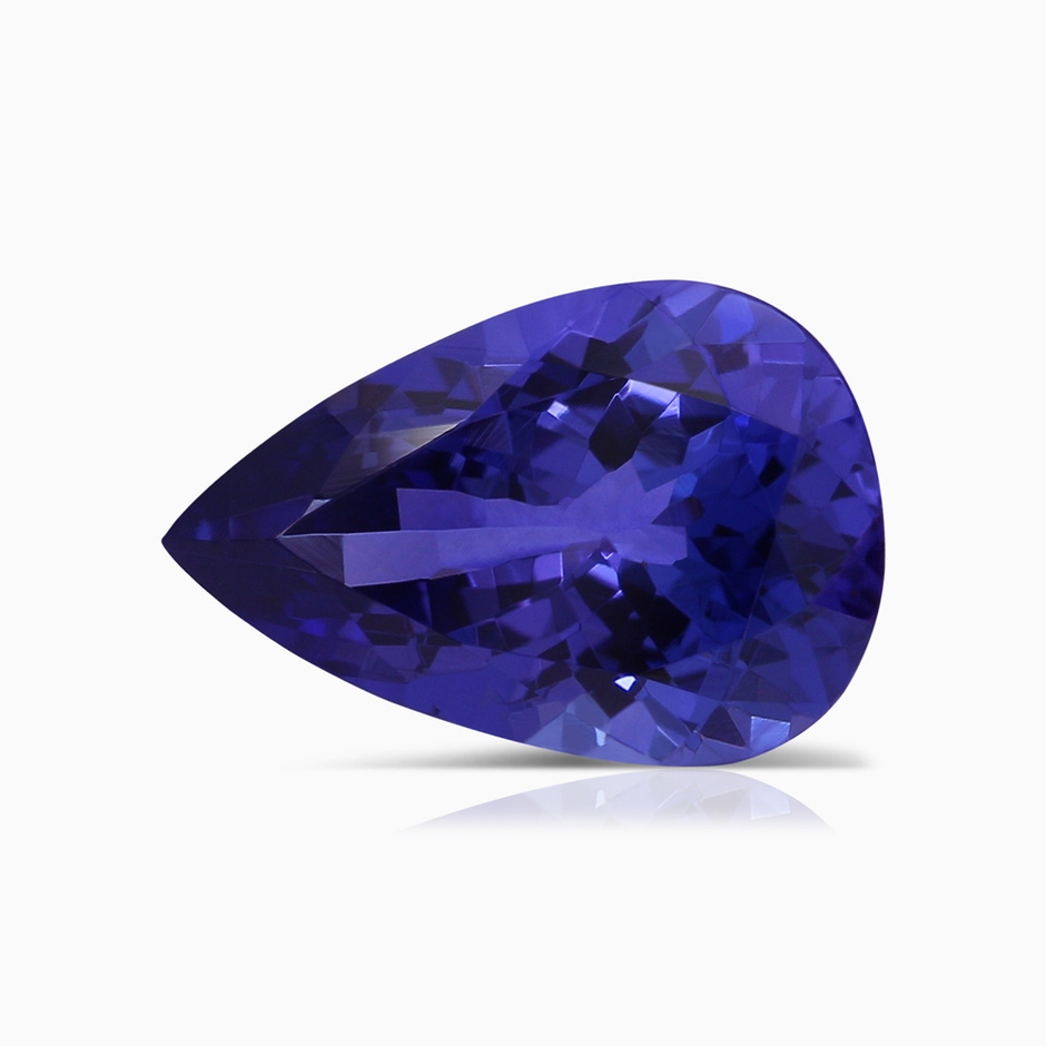 12.07x8.06x5.30mm AAA GIA Certified Pear-Shaped Tanzanite Halo Split Shank Ring in White Gold Side 599