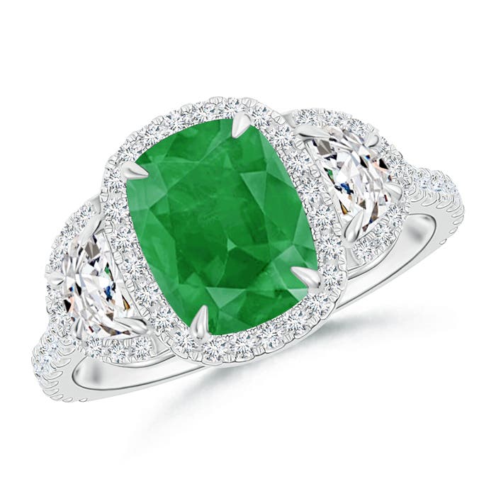 A - Emerald / 2.27 CT / 14 KT White Gold