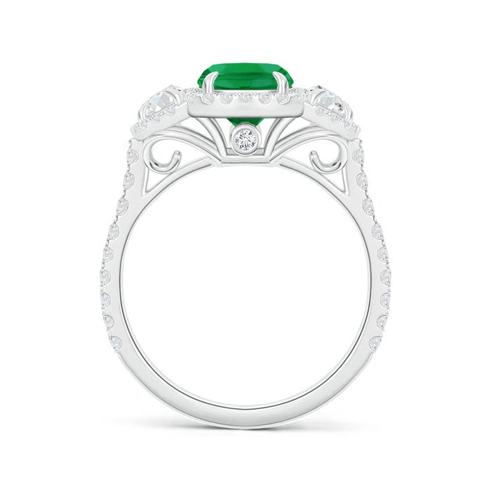 A - Emerald / 2.27 CT / 14 KT White Gold