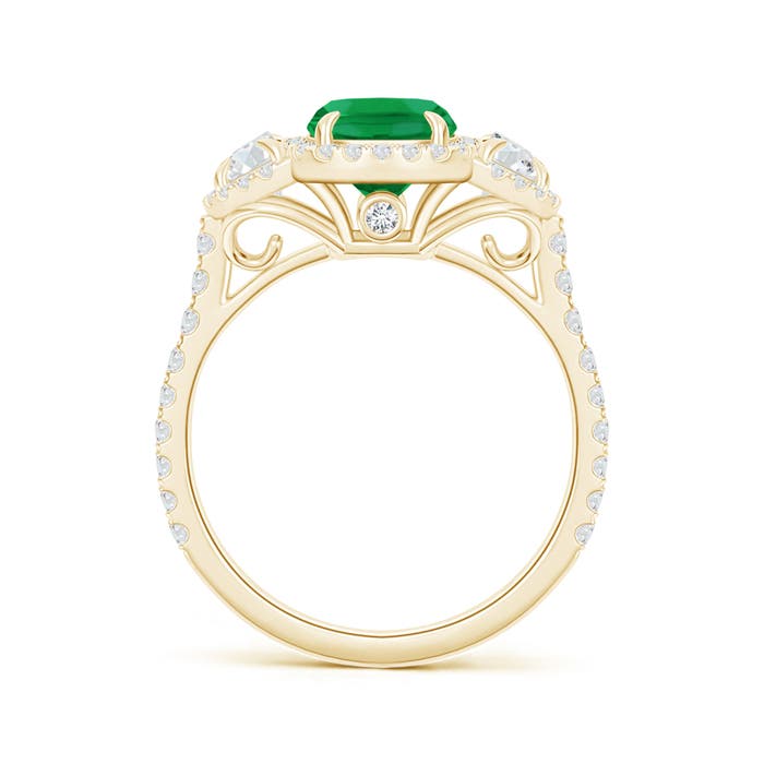 A - Emerald / 2.27 CT / 14 KT Yellow Gold