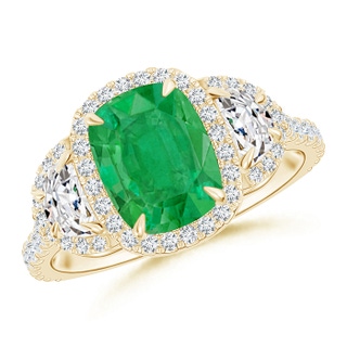 Cushion Rectangular AA Emerald