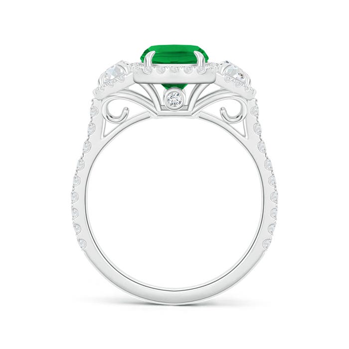 AAA - Emerald / 2.27 CT / 14 KT White Gold