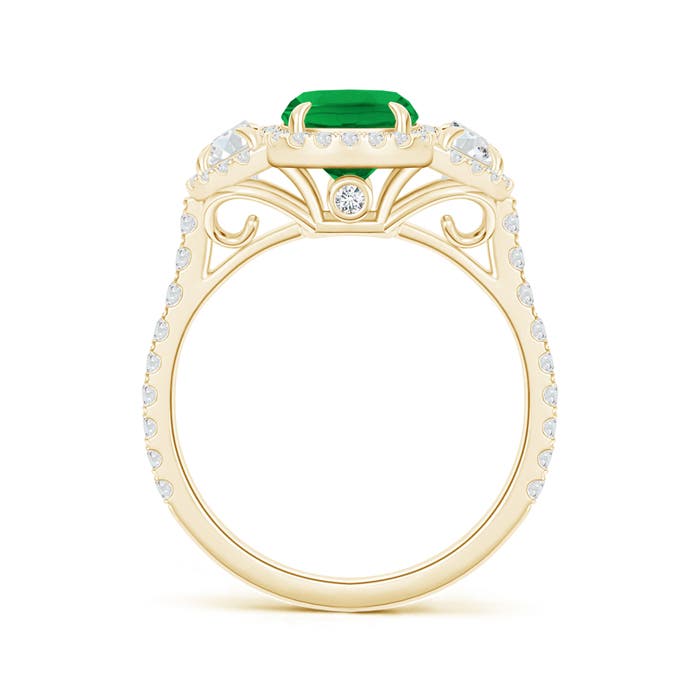 AAA - Emerald / 2.27 CT / 14 KT Yellow Gold