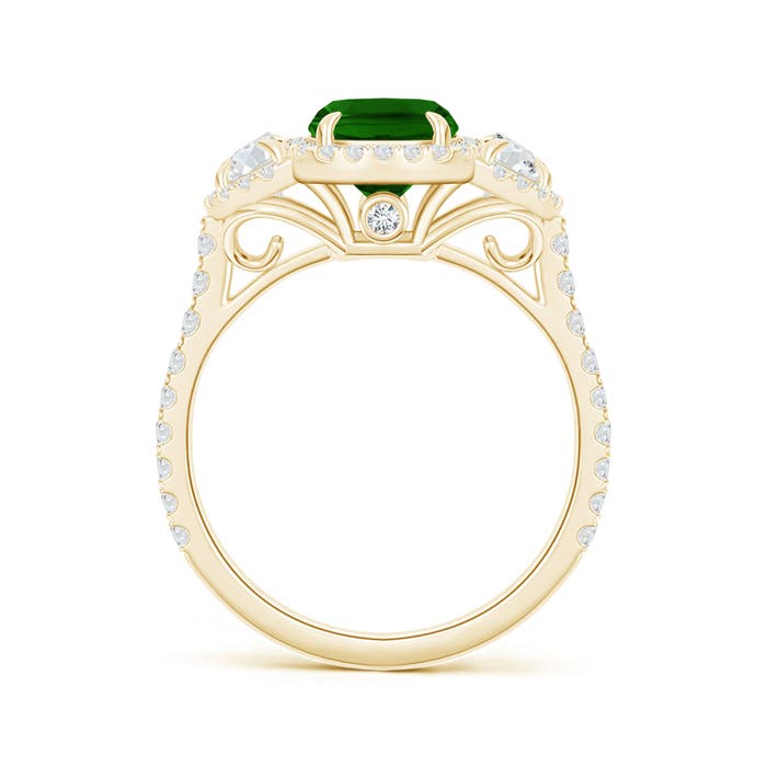 AAAA - Emerald / 2.27 CT / 14 KT Yellow Gold